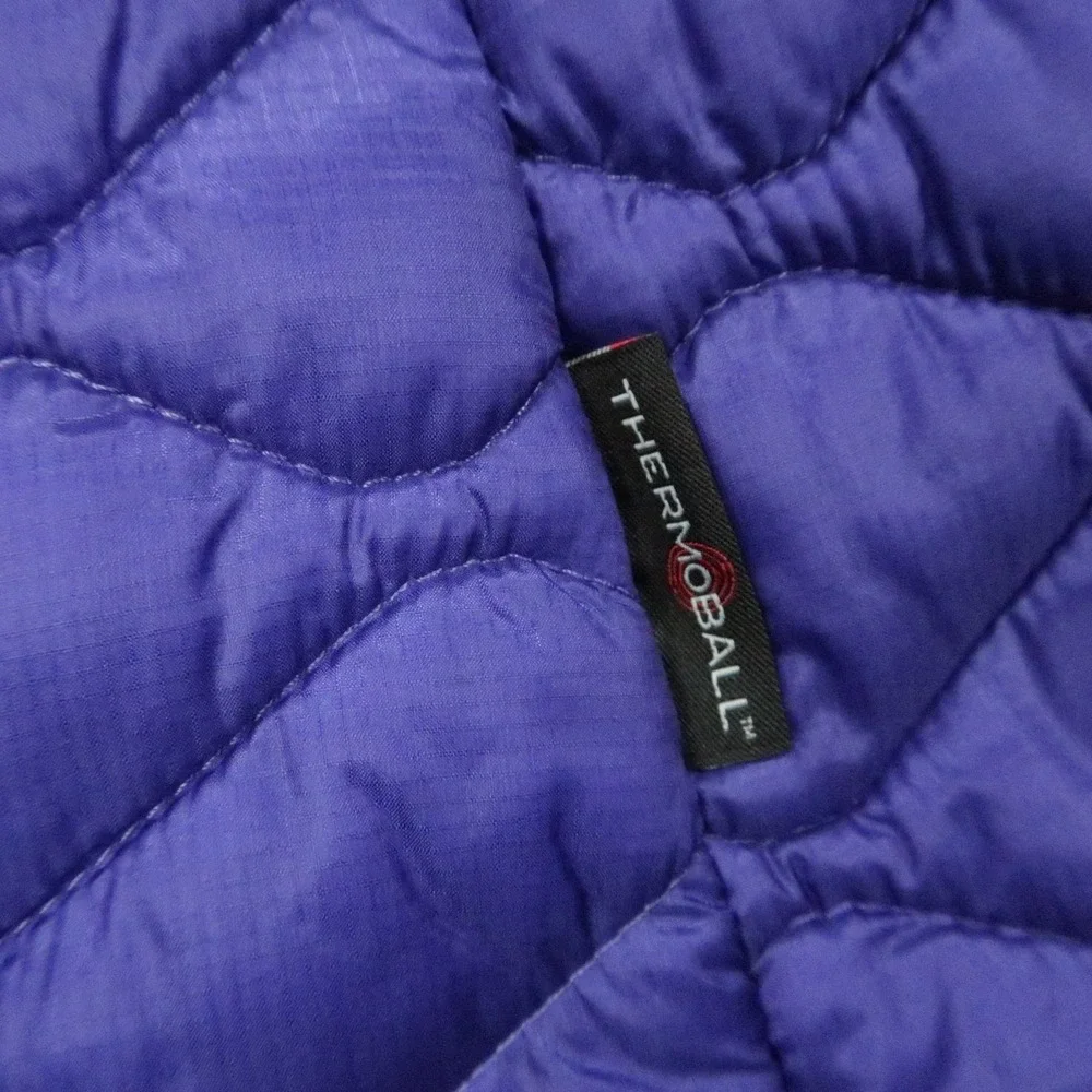 The North Face Jacket Womens XS Deep Blue ThermoBall Full Zip Quilted Puffer
